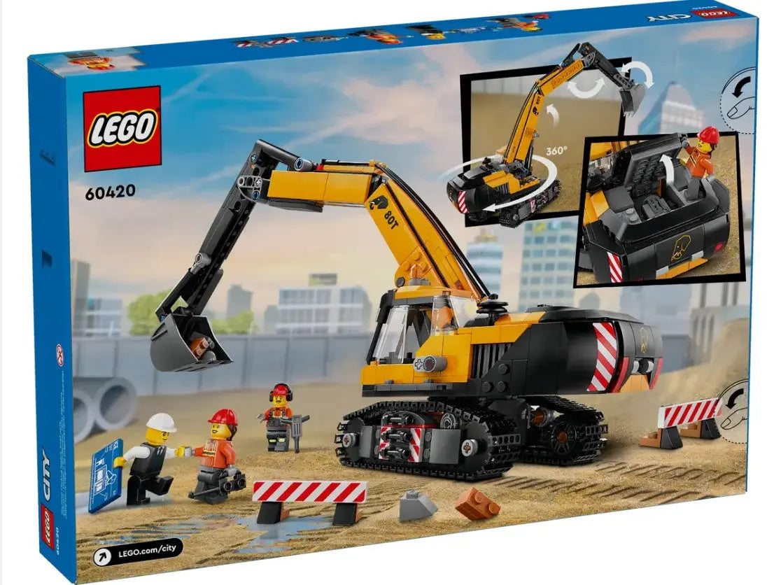 LEGO City – Escavatore da Cantiere Giallo (Set da Costruzione) FuturArt Pozzuoli