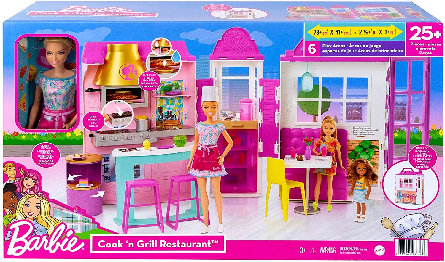 Mattel -Barbie- Playset Il Ristorante Di Barbie Hbb91