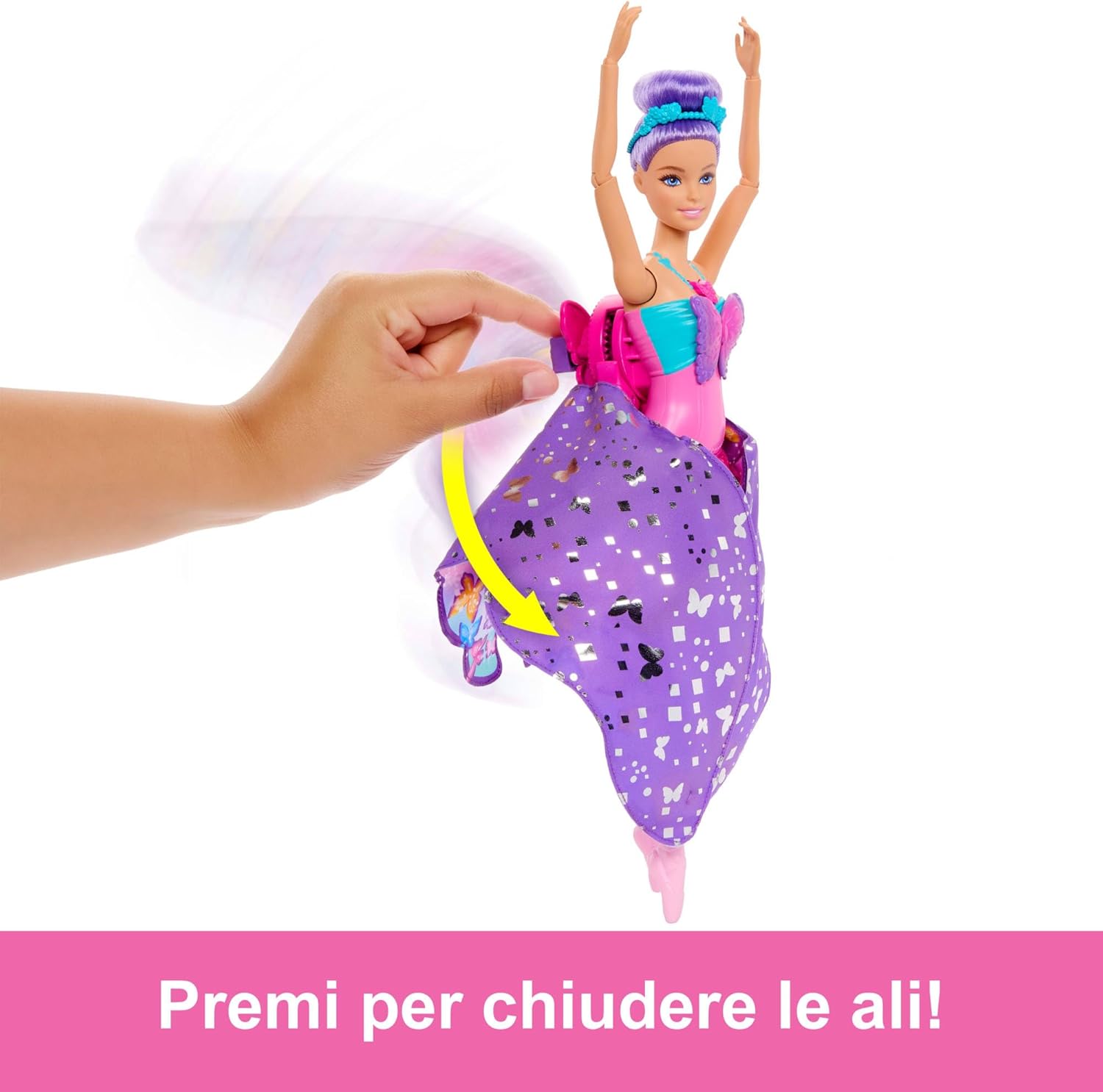 Mattel-Barbie Fata e Ballerina 2 in 1 FuturArt Pozzuoli
