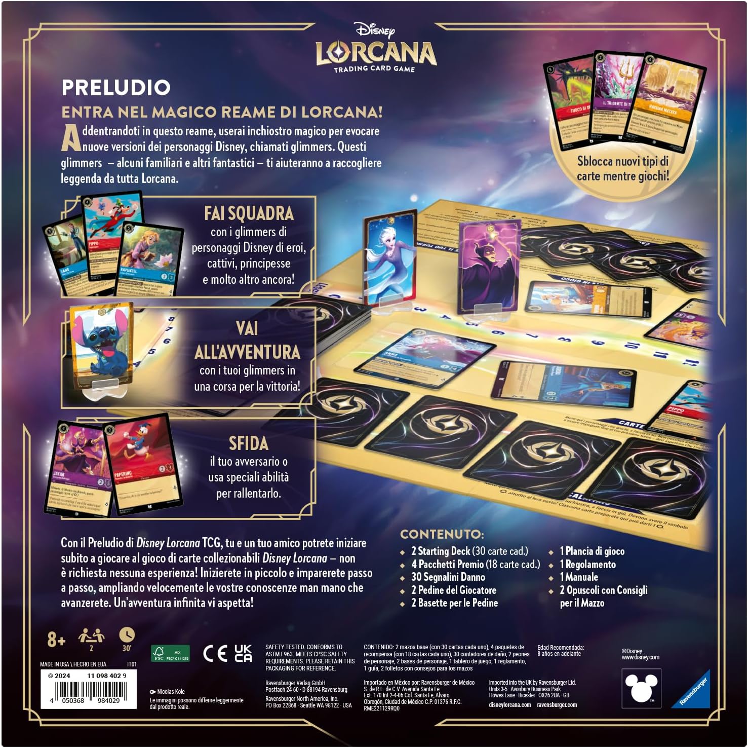 Ravensburger – Disney Lorcana Preludio (Gioco di Carte)