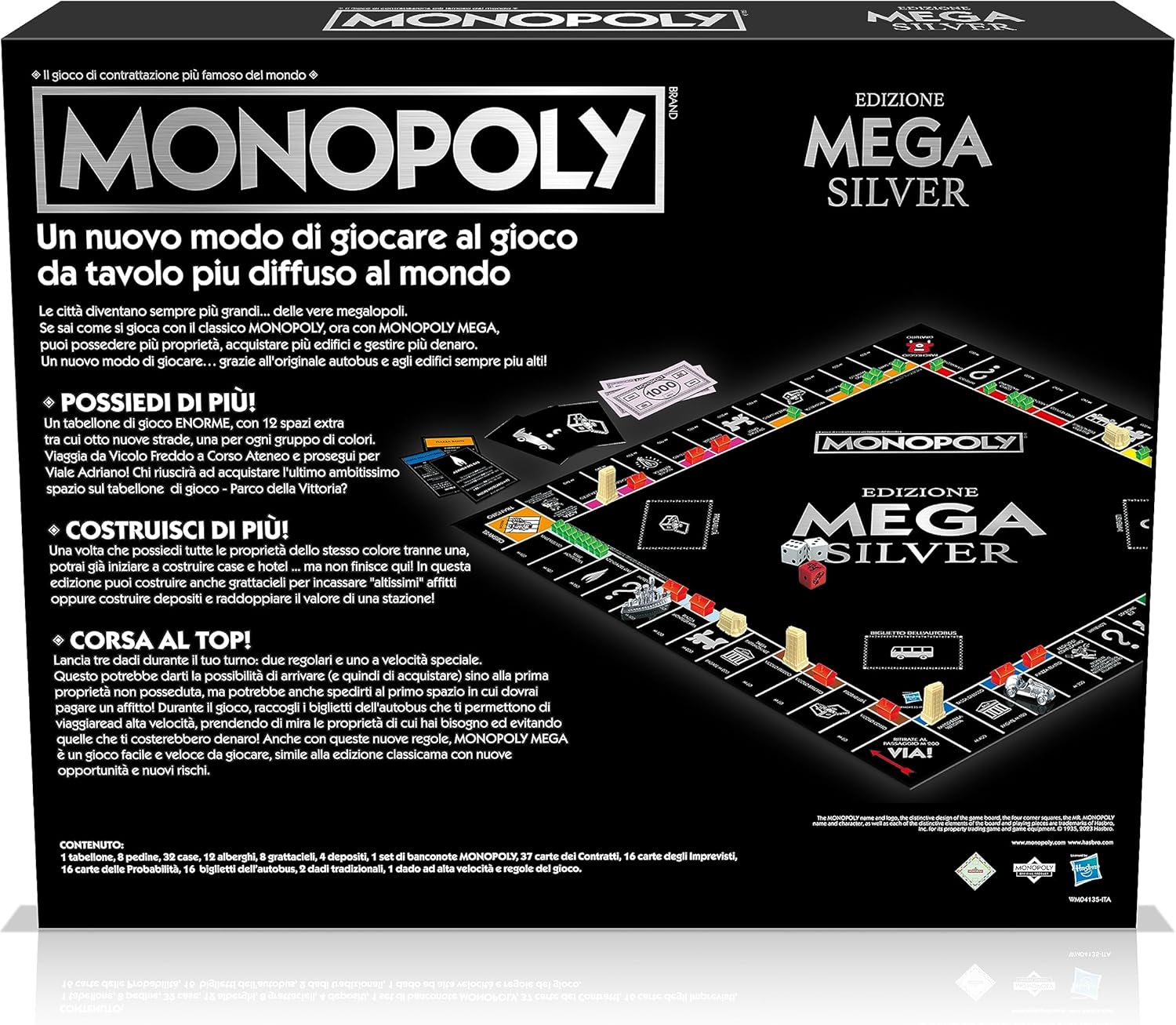 Winning Moves – Monopoly Mega Silver (Gioco da Tavolo 8+) FuturArt Pozzuoli