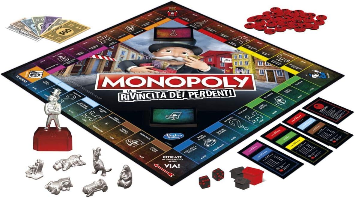 Hasbro – Monopoly Rivincita dei Perdenti (Gioco da Tavolo 2-6 Giocatori) FuturArt Pozzuoli