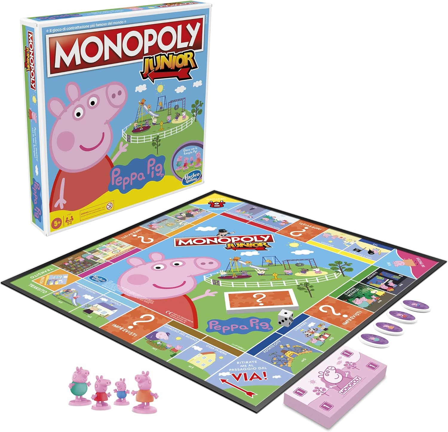 Hasbro – Monopoly Junior Peppa Pig Edition (Gioco da Tavolo 5+) FuturArt Pozzuoli