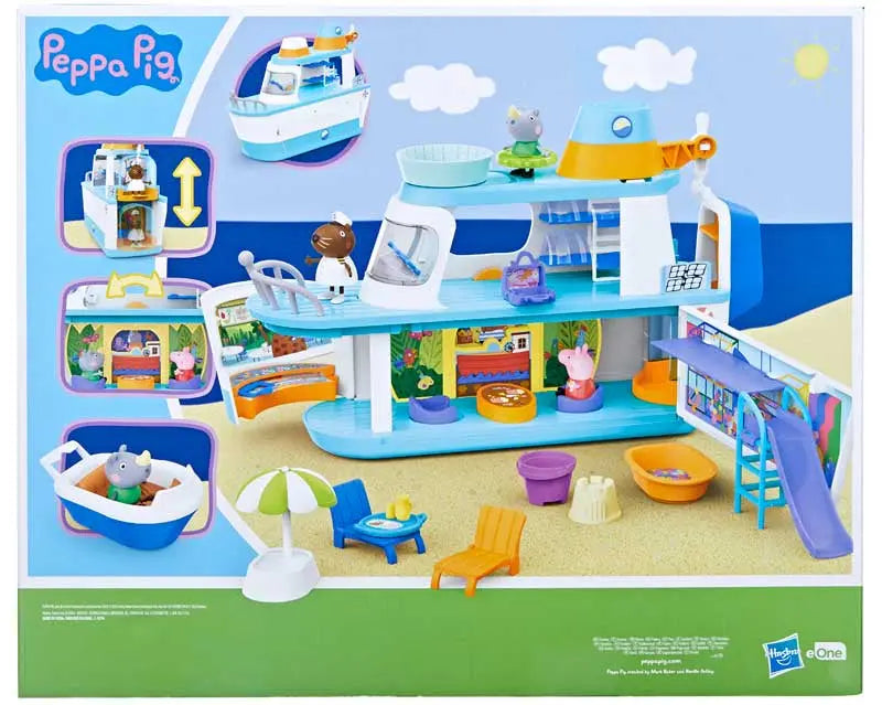 Nave da crociera Peppa Pig- Giocattolo Set 17 pezzi per Bambini Hasbro FuturArt Pozzuoli